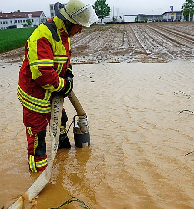 berschwemmung in Filderstadt  | Foto: Sven Kohls (dpa)