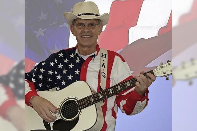 Gitarrist Old H.A.G. spielt beim Country Wester Club Bad Sckingen Country, Western- und Bluegrass-Musik.