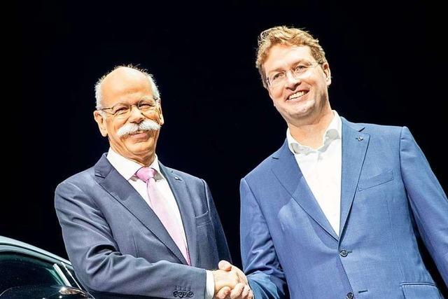 Dieter Zetsche bergibt das Ruder an seinen Nachfolger Ola Kllenius