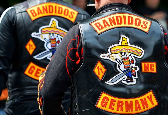 Mitglieder des Motorradclubs &#8222;Bandidos&#8220;.  | Foto: Marius Becker
