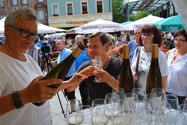 robieren geht beim Lrracher Weindorf ber Studieren.  | Foto: Barbara Ruda