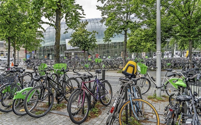 Die Stadt Straburg steht radlmig so...rderen Platz. <BZ-Foto> teli</BZ-Foto> 