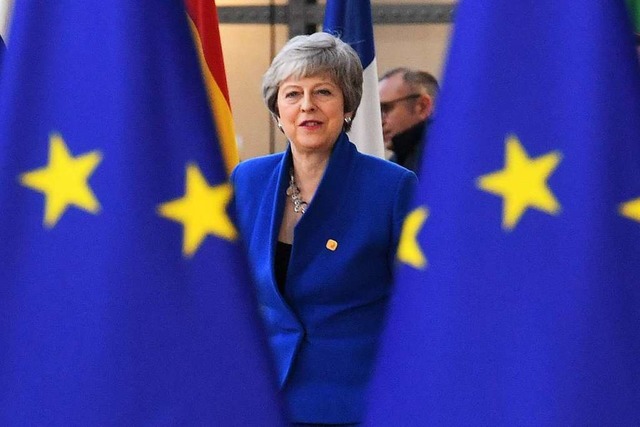 Theresa May tritt nach knapp drei Jahr...r Spitze der britischen Regierung ab.   | Foto: Stefan Rousseau (dpa)
