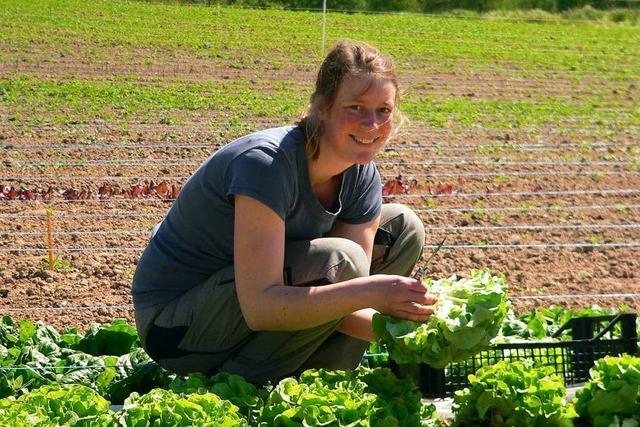 Eine Gärtnerin will biologische und intensive Landwirtschaft versöhnen