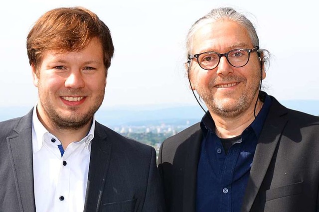 Alexander Nltner (links) und Gerd Haasis.  | Foto: Stadt Lrrach