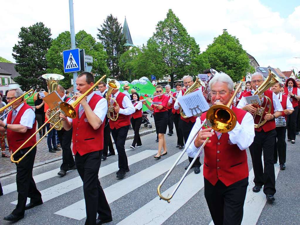 Der Musikverein Herten ging vorneweg.