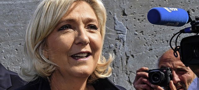 Marine Le Pen sprach am Sonntagabend von einem &#8222;Sieg fr das Volk&#8220;.   | Foto: DENIS CHARLET (AFP)