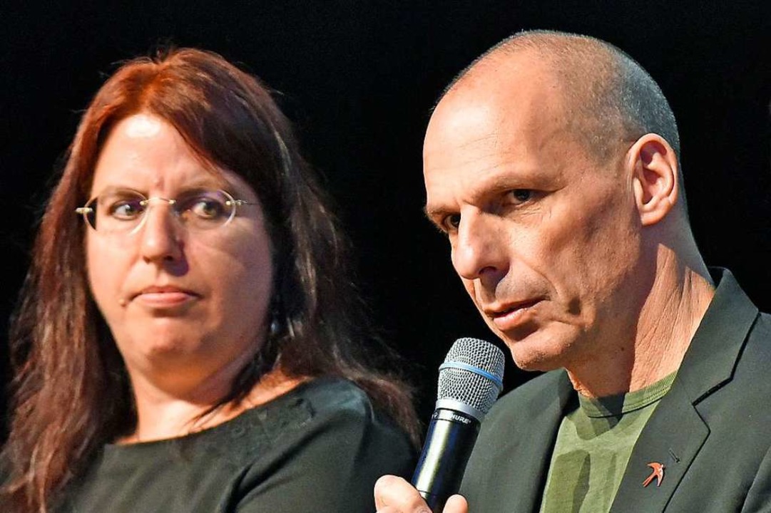 Auch DiEM 25, die Partei von Yanis Var...nd GAF-Spitzenkandidatin Monika Stein.  | Foto: Michael Bamberger