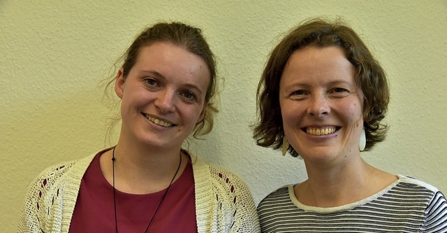 Die &#8222;Respekt-Coaches&#8220; des ... Nadja Harm (links) und Sandra Schrank  | Foto: Benedikt Sommer