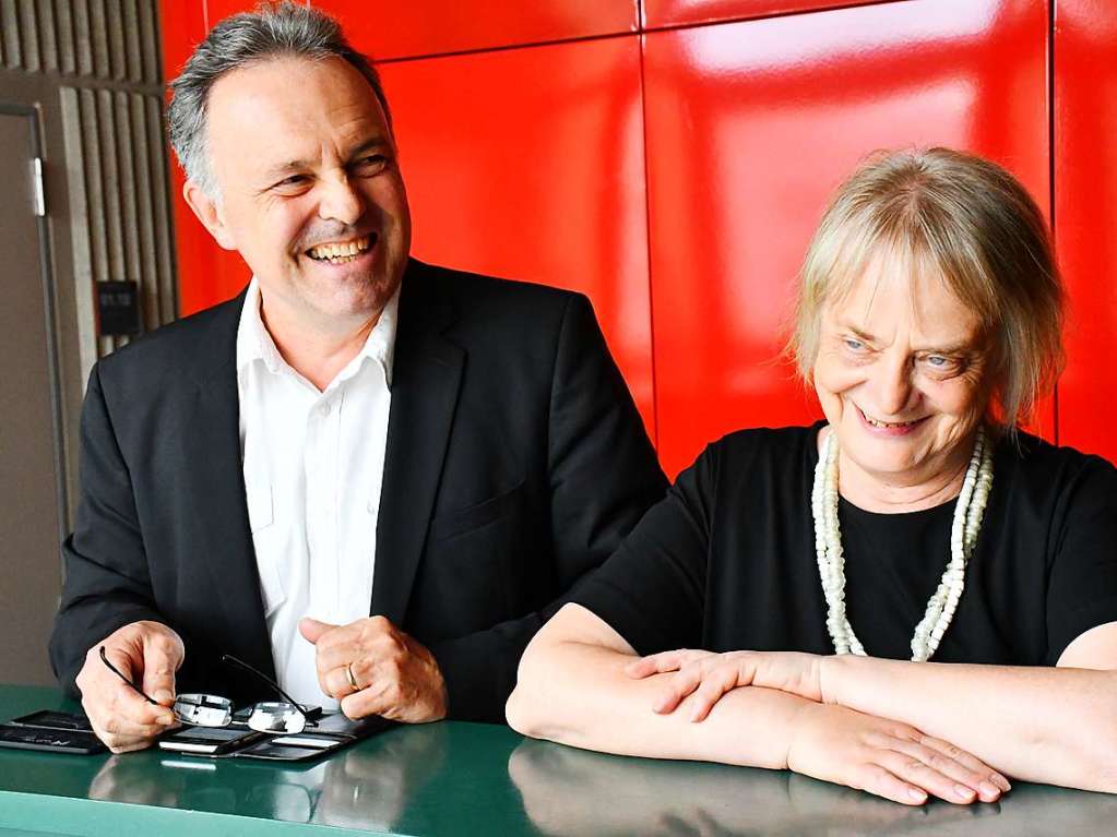 Josha Frey und Margarete Kurfe (beide Grnen)