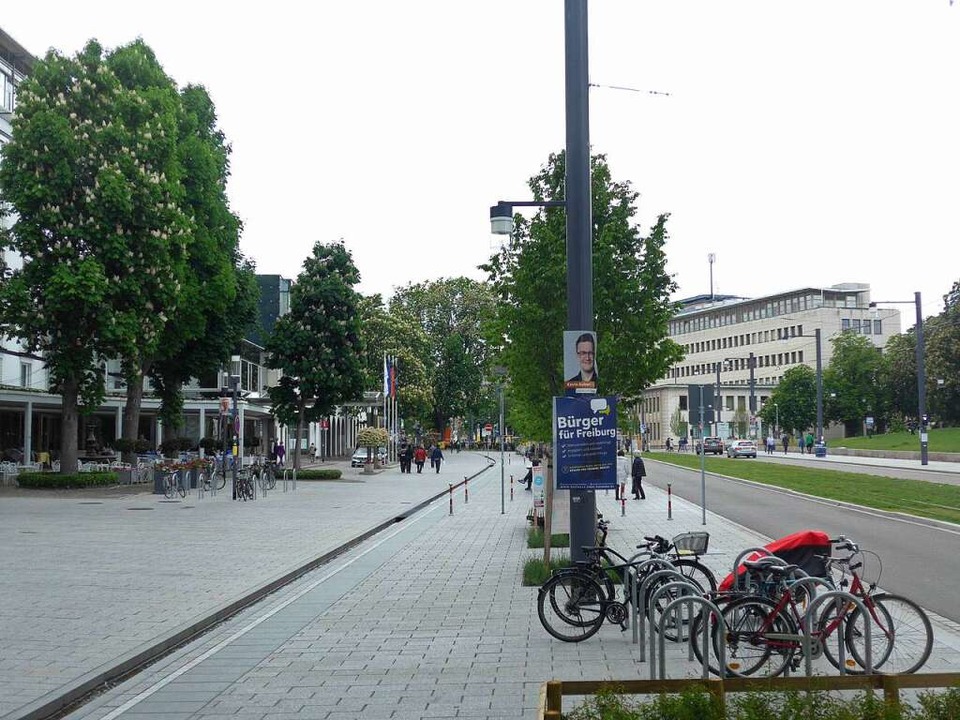 Der Weinbrunnen wurde um rund 80 Meter...rt befindet sich nun ein Laternenmast.  | Foto: Joachim Scheck