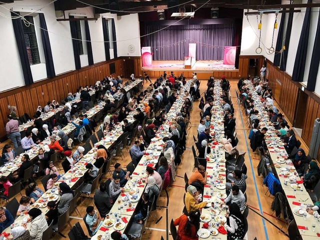 Die Schnberghalle in St. Georgen war zum Fastenbrechen gut besucht.  | Foto: Privat