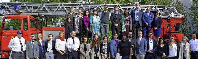 Die Delegation der Internationalen Dip... grenzberschreitende Zusammenarbeit.   | Foto: Stadtverwaltung