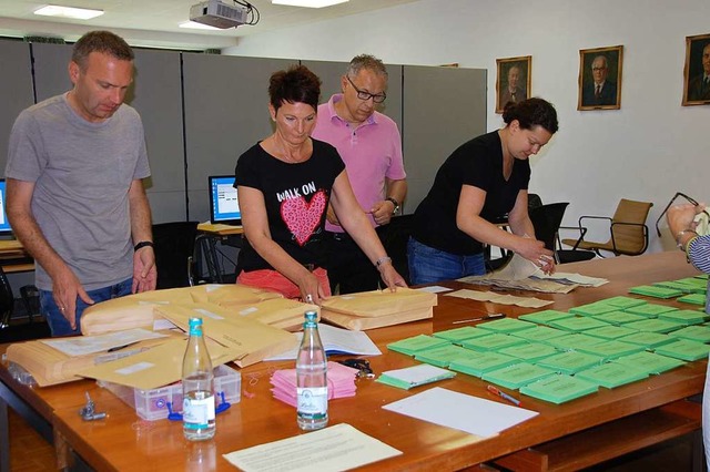 Eines der Weiler Zhlteams im Einsatz  | Foto: Herbert Frey