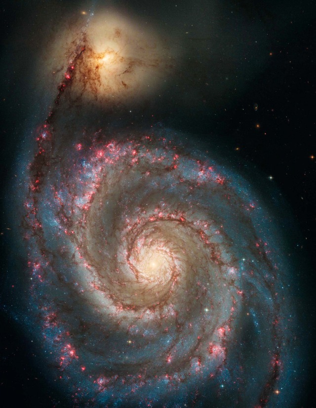 Ein Blick auf die Whirlpool-Galaxie  | Foto: NASA, ESA, S. Beckwith (STScI) and the Hubble Heritage Team (STScI/AURA)