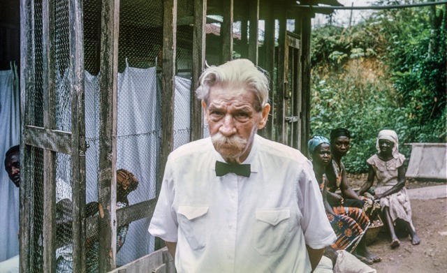 Albert Schweitzer,  Arzt und Philosoph...egrndeten Tropenkrankenhaus in Gabun   | Foto: Hilgers