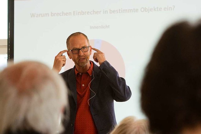 Frank Erny bei seinem Vortrag in Emmendingen  | Foto: Patrik Mller