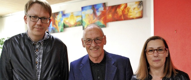 Pfarrer Dirk Fiedler (links) und Pfarr...eindeversammlung Karl Eugen Brinkmann   | Foto: Thomas Loisl Mink