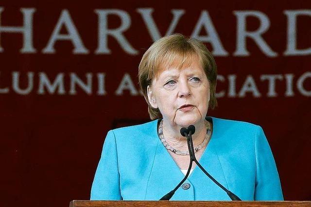 Angela Merkel grenzt sich bei Harvard-Rede scharf von Donald Trump ab