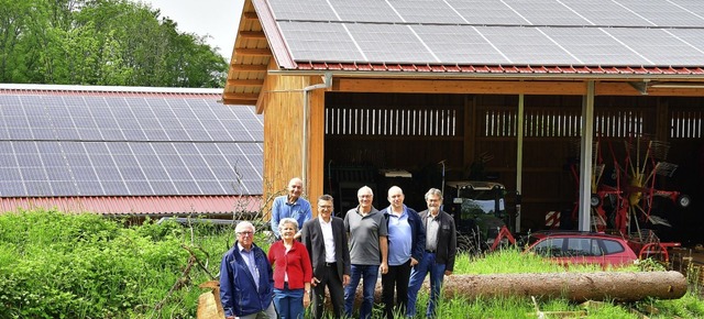 Eine weitere Photovoltaikanlage  wurde...,  Heinrich Hfler und Friedrich Mack.  | Foto: Dieter Erggelet