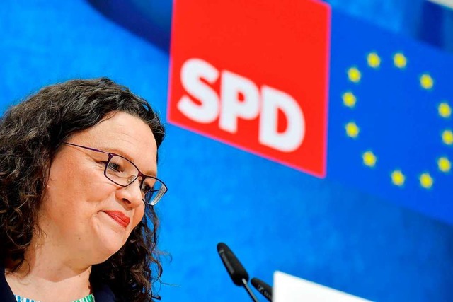 Andrea Nahles, SPD-Chefin, wird von ihren Partei-mtern zurcktreten.  | Foto: TOBIAS SCHWARZ (AFP)