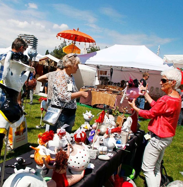 Trendiges und Dekoratives gibt es auf der Messe in vielerlei Variationen.  | Foto: Heidi Fel