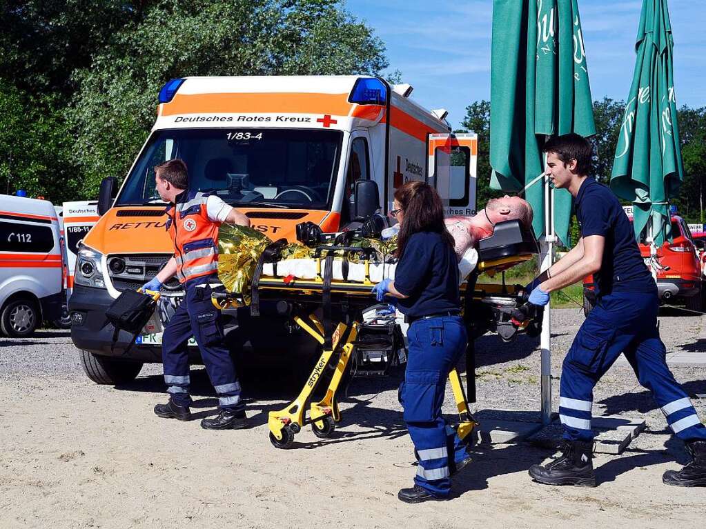 Feuerwehr und Rettungsdienste ben fr eine Katastrophe