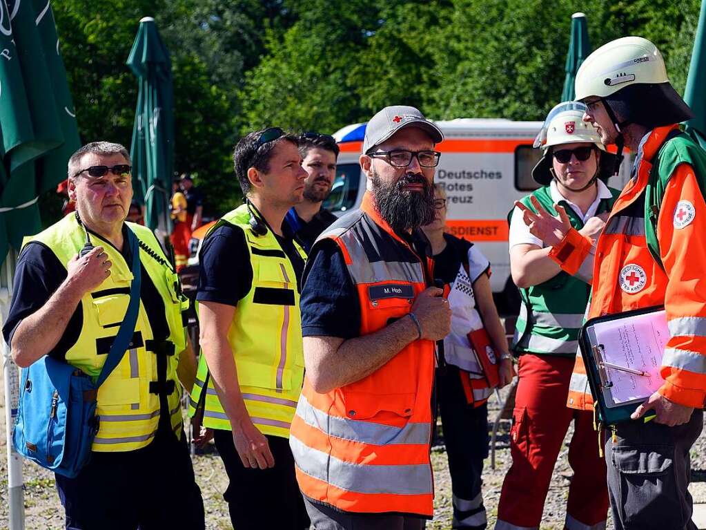 Feuerwehr und Rettungsdienste ben fr eine Katastrophe