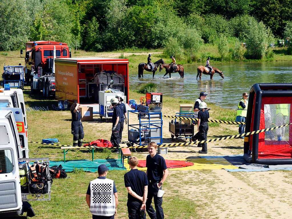 Feuerwehr und Rettungsdienste ben fr eine Katastrophe