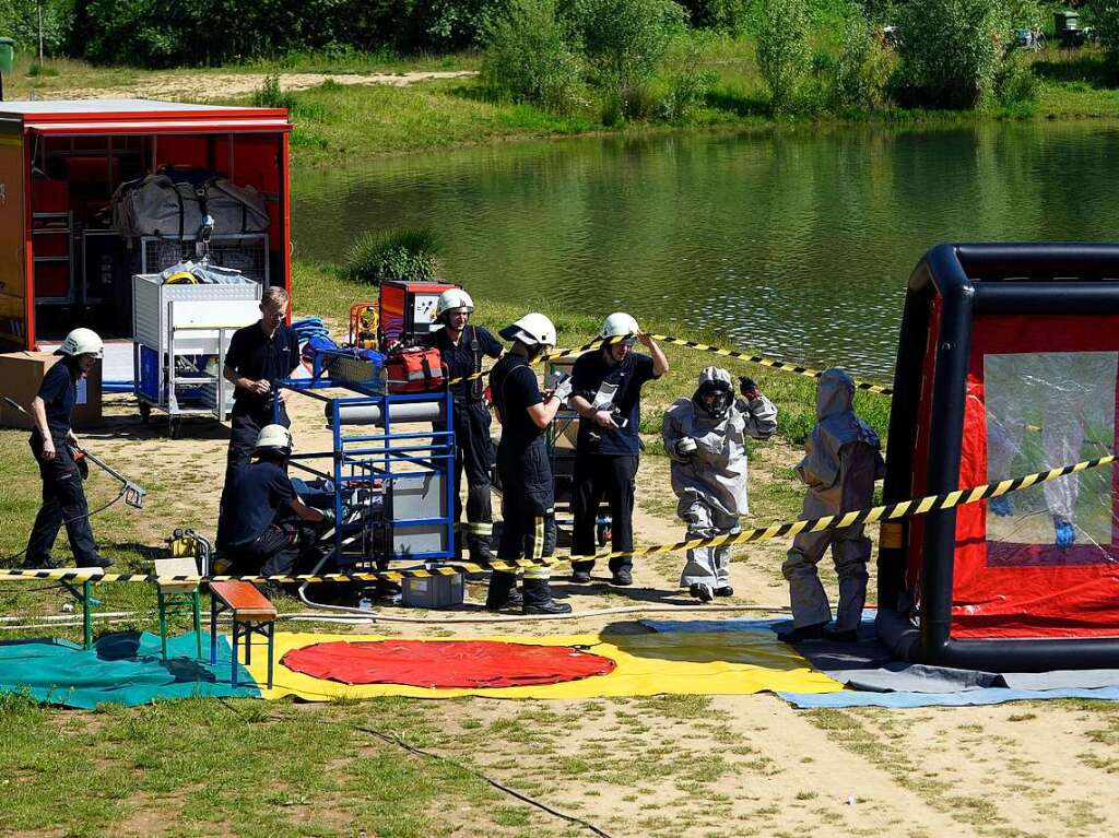 Feuerwehr und Rettungsdienste ben fr eine Katastrophe