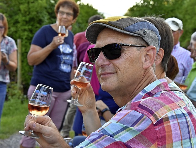 Das Glschen Ros mundete hervorragend.   | Foto: Heinz und Monika Vollmar