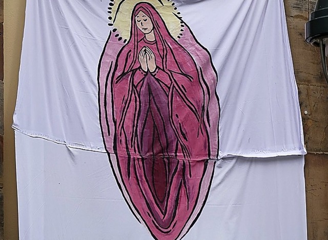 Das Marien-Plakat hngt nicht mehr.   | Foto: Fachschaft Theologie