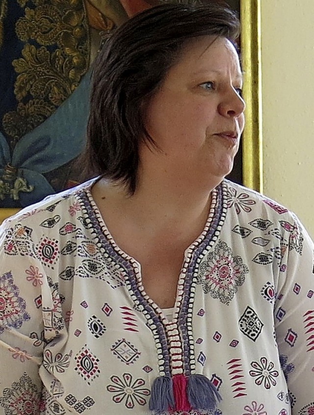 Gruwort von Christiane Schmid, vom Landesverband Frauenselbsthilfe nach Krebs  | Foto: Georg Vo