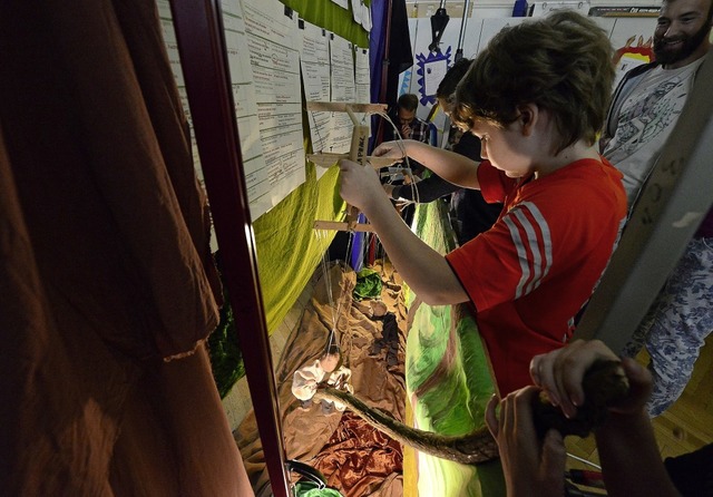 Mit sicherer Hand werden die Marionetten durch das Stck gefhrt.  | Foto: Ingo Schneider