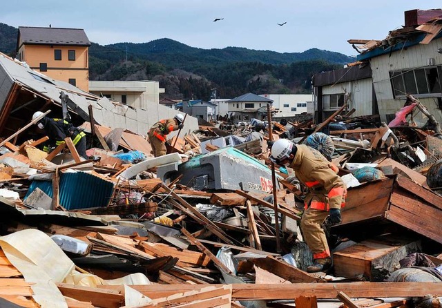 Verwstung in der japanischen Stadt Kesennuma nach einem Tsunami.  | Foto: KIM JAE-HWAN