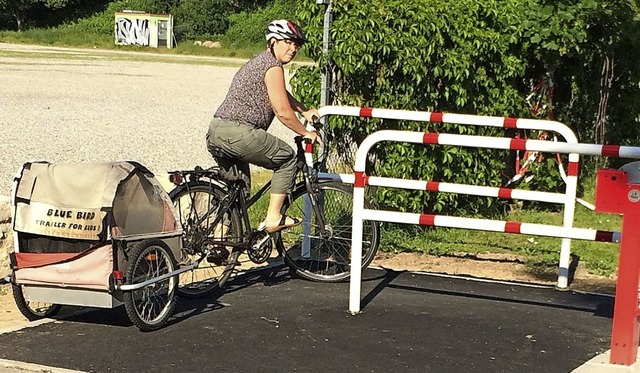 Fr Radler mit Hnger sind die Barrieren eine Zumutung, meint eine BZ-Leserin.   | Foto: Ute Ruff