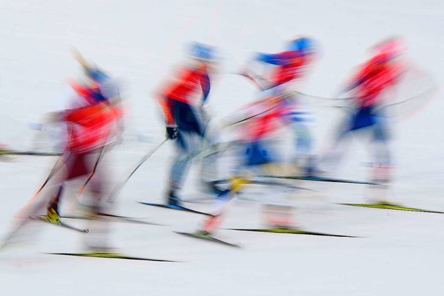 Standen anfangs nur Skilanglufer unte...r mehr Athleten aus anderen<ppp></ppp>  | Foto: Hendrik Schmidt (dpa) 
