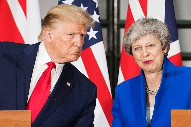 Trump wirbt in London für Brexit – und bezeichnet Proteste als Fake News