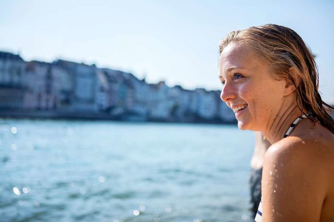 Bianca Fritz lebt in Basel &#8211; und...einserie dort in den Fluss gestiegen.   | Foto: Joss Andres