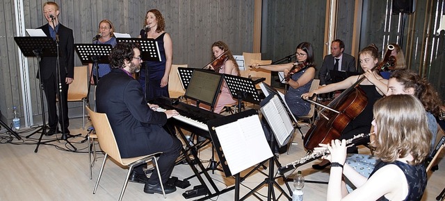 Das Ensemble Sonore Sacro in Aktion   | Foto: Michael Haberer