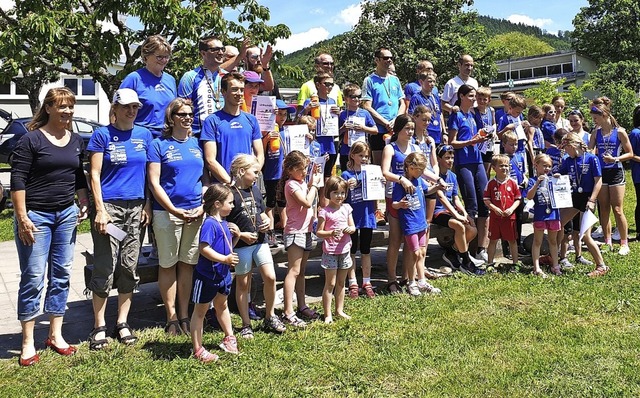 <BZ-FotoAnlauf>TSCH Langenau:</BZ-Foto...eten ermittelten ihre Vereinsmeister.   | Foto: Tsch Langenau, Abteilung Triathlon