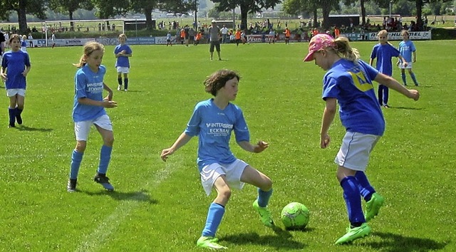 Die Mdchenmannschaft der Grundschule ...le gegen Eschbronn  geschlagen geben.   | Foto: Grlin