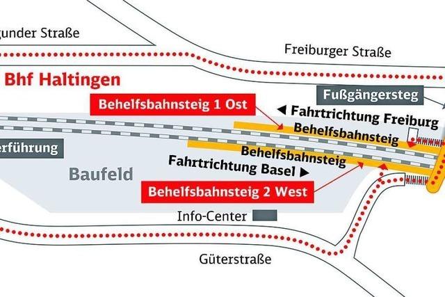 An den Bahnhfen in Weil und Haltingen gibt es ab August Einschrnkungen