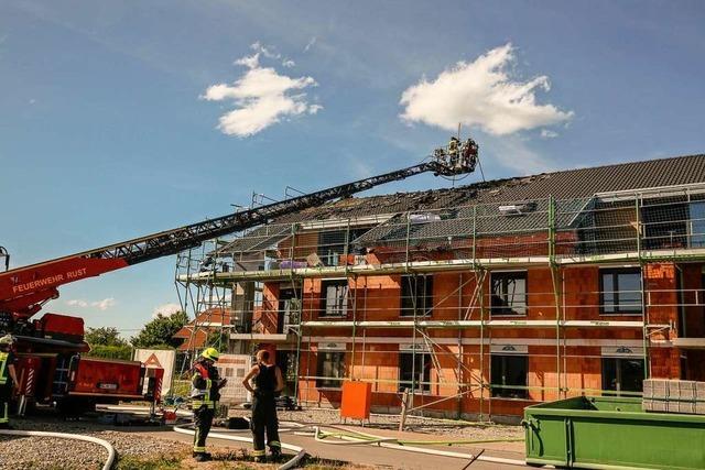 Feuer im Rohbau eines Mehrfamilienhauses in Kappel-Grafenhausen