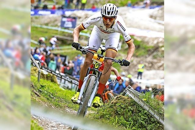 Drei Lexware-Mountainbiker auf dem Podest