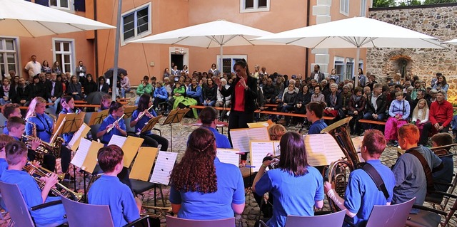 Das Jugendorchester zeigte unter Leitu...ee Boyd  groen Elan und Spielfreude.   | Foto: Erich Krieger