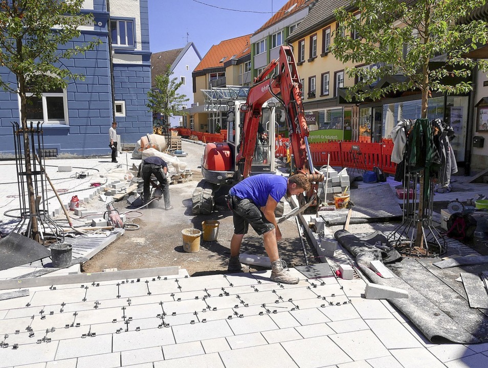 Das Pflastern Kostet Viel Zeit Loffingen Badische Zeitung