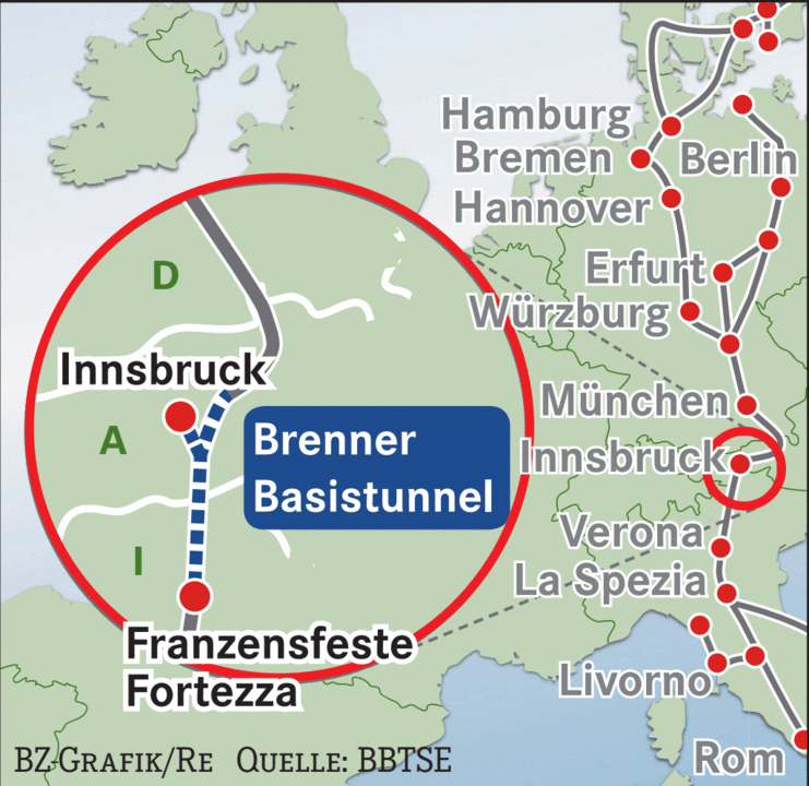 Brenner-Basistunnel entsteht mit Technologie aus Schwanau - Deutschland