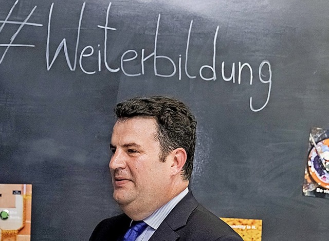 Hubertus Heil bei der Prsentation der Initiative  | Foto: Christoph Soeder (dpa)