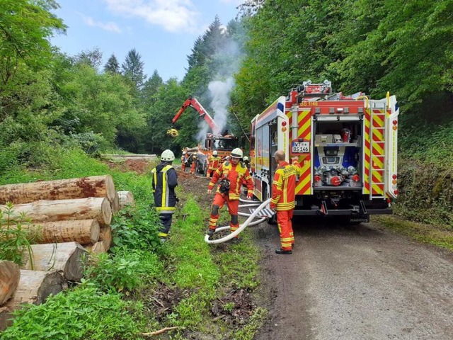 Die Feuerwehr Bad Sckingen lschte den Brand.  | Foto: Feuerwehr Bad Sckingen